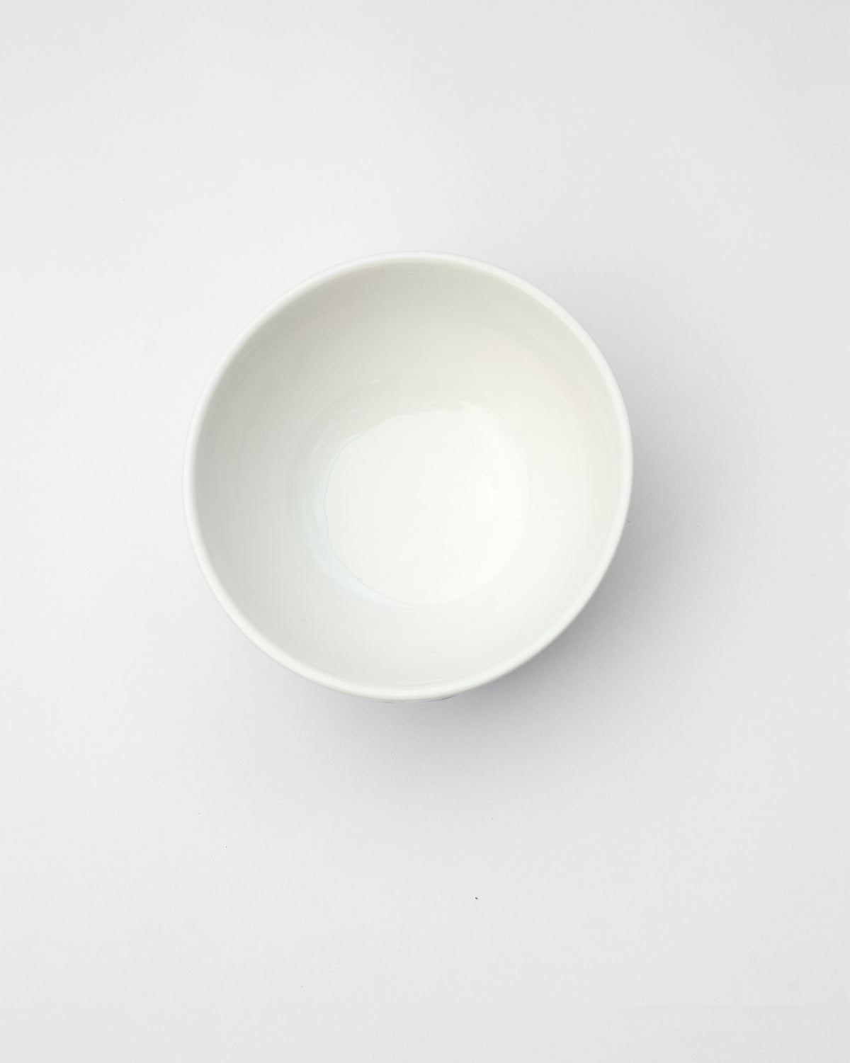 Ele Palm Cereal Bowl seen from above, showing its plain white interior.
