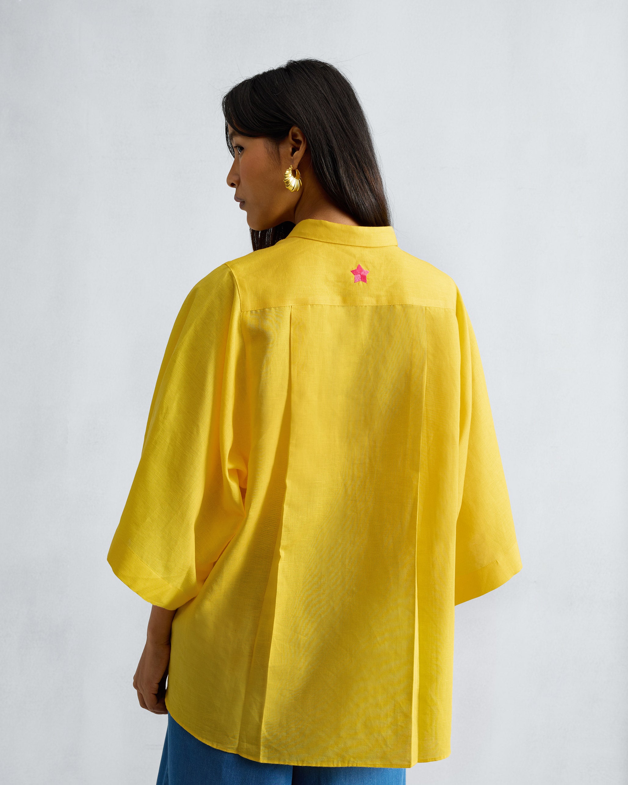Drop Armhole Shirt - Yellow