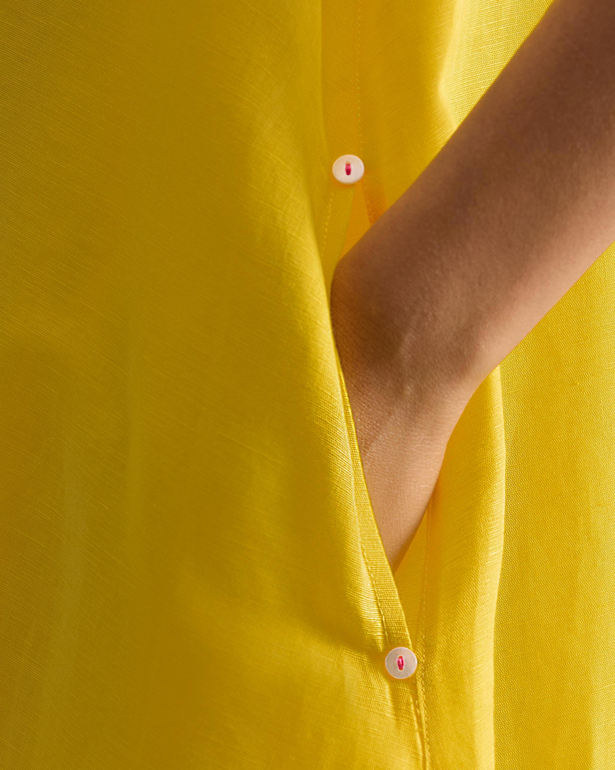 Double Layer Dress - Amaltas Yellow
