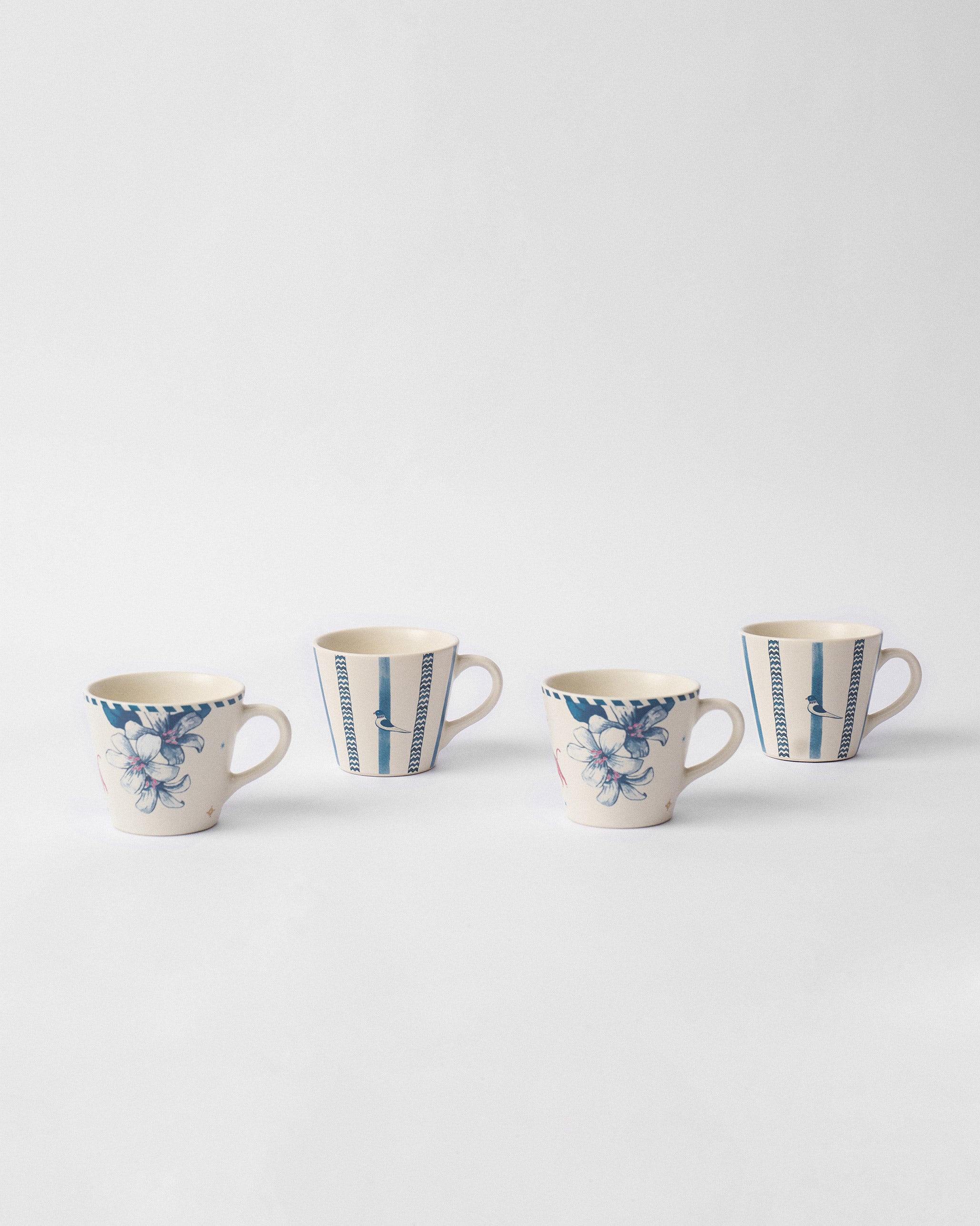 River Tiger Espresso Mug - Set of 4
