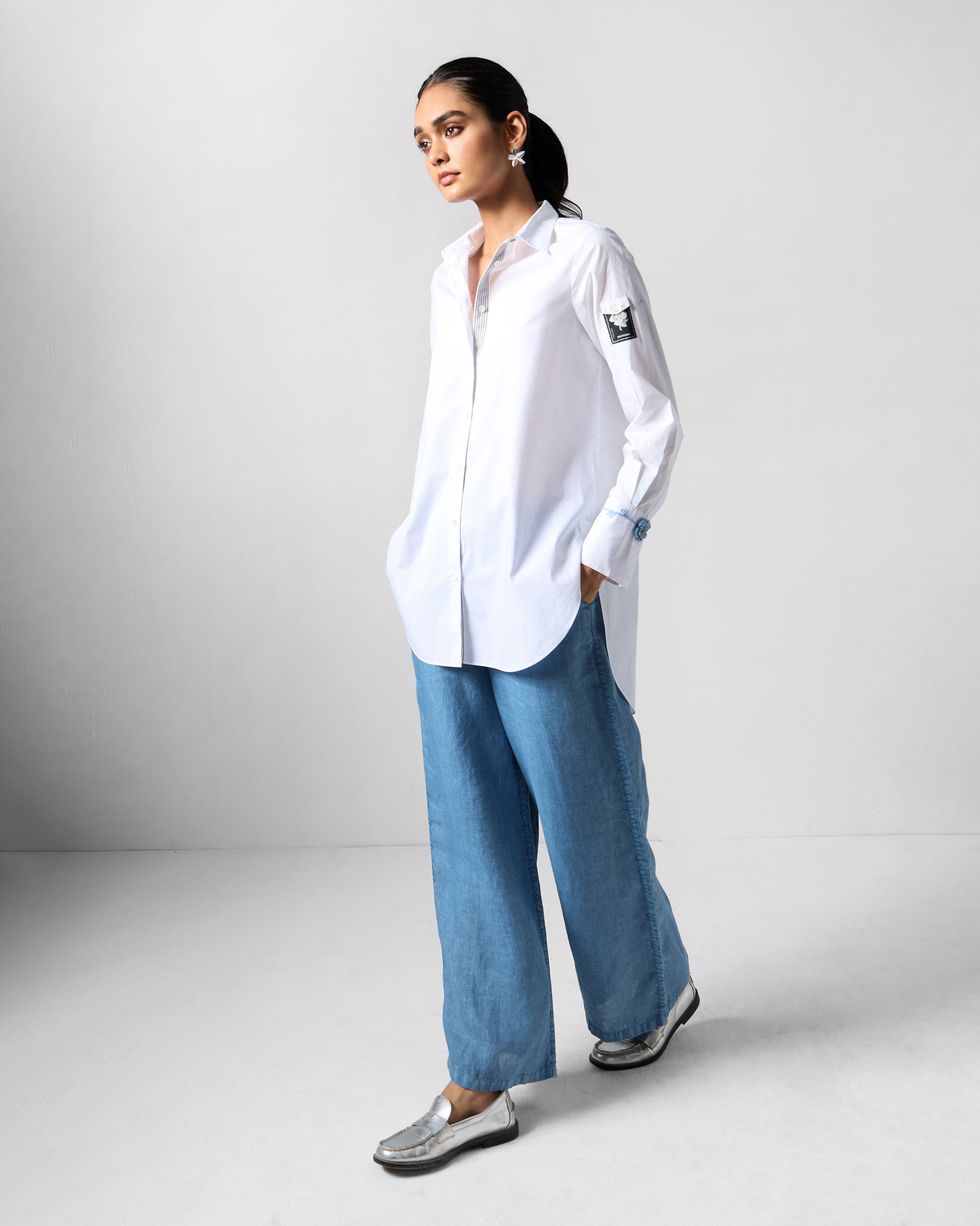 Trench Shirt - White