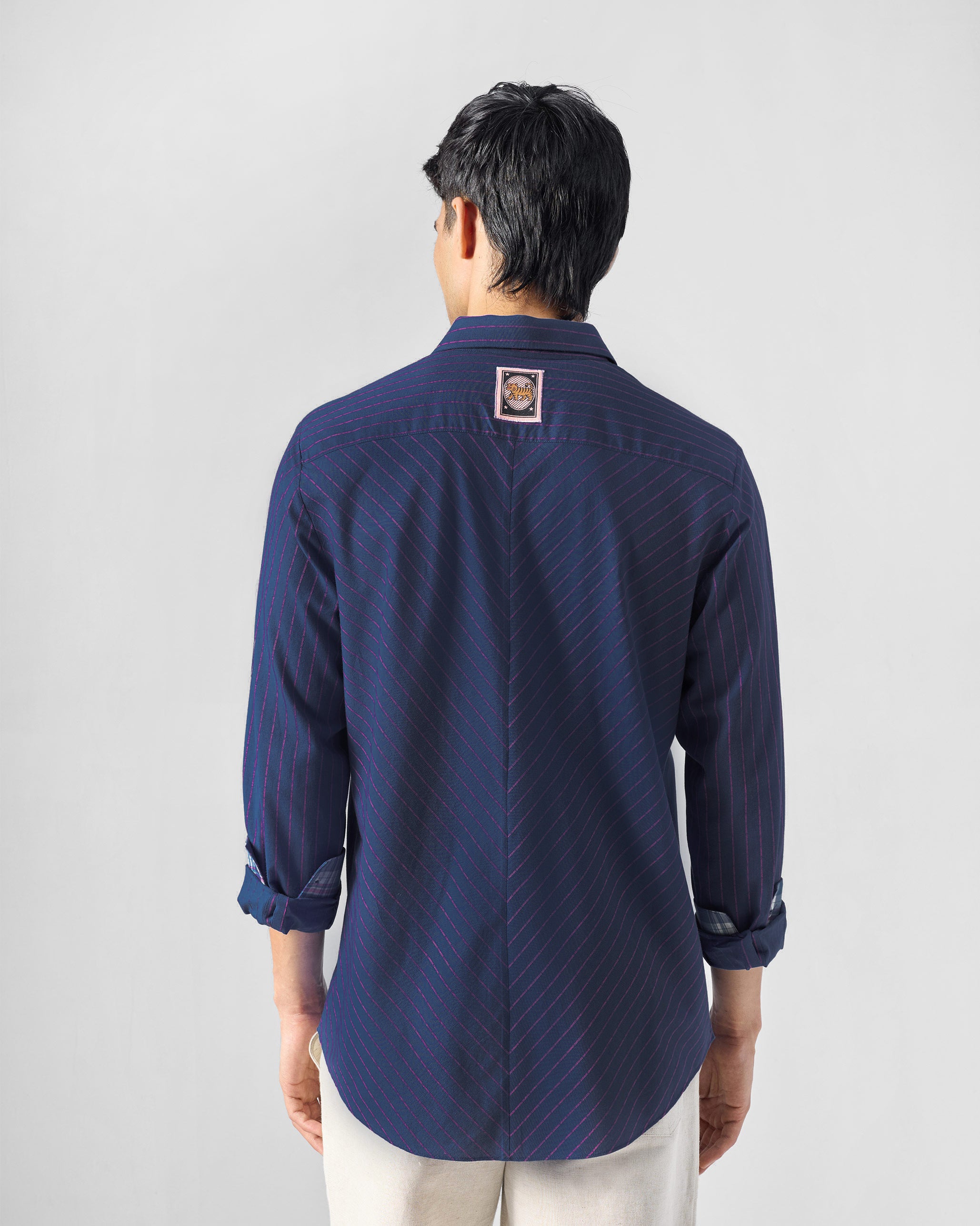 Flow Shirt - Purple & Pink Striped