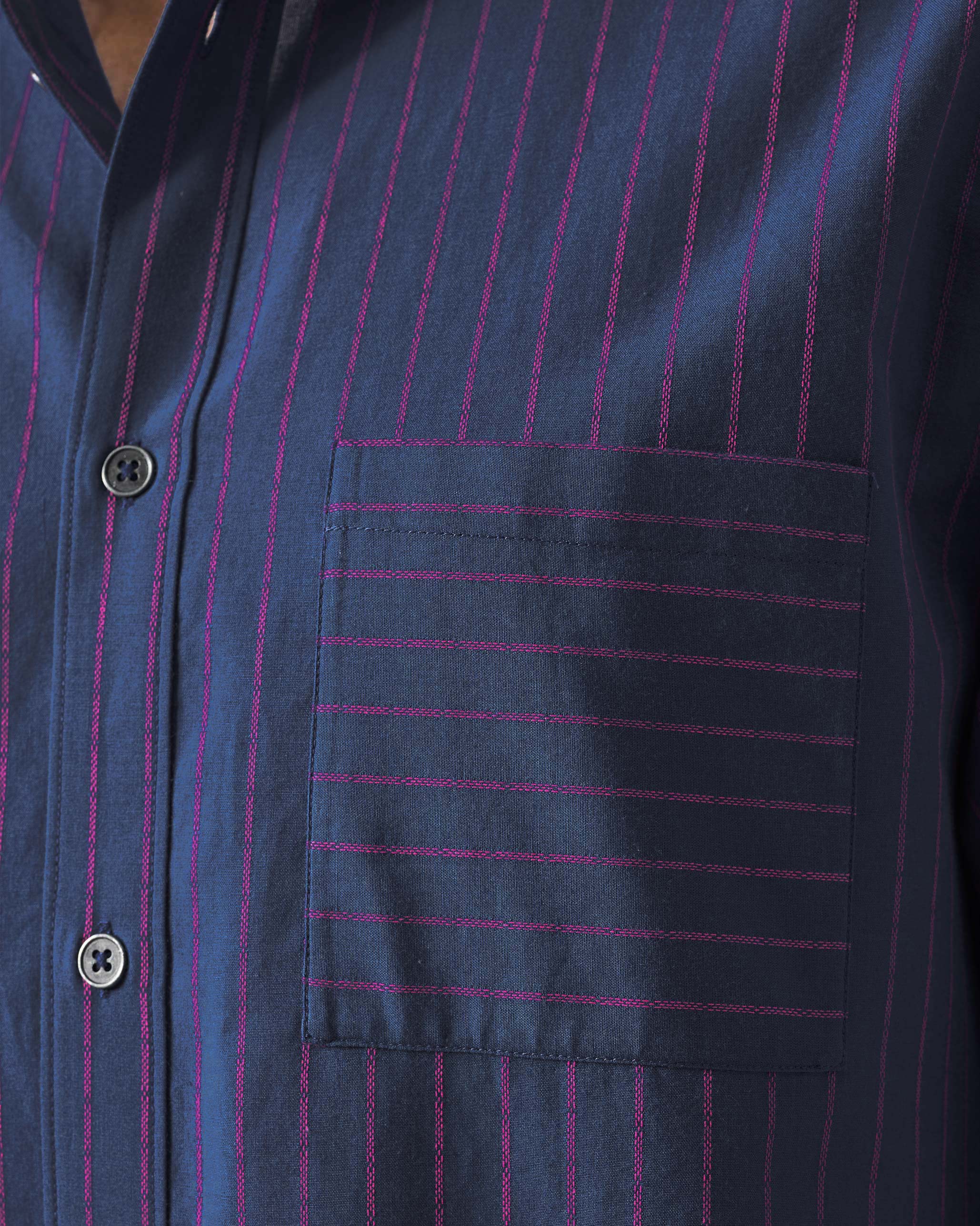 Flow Shirt - Purple & Pink Striped