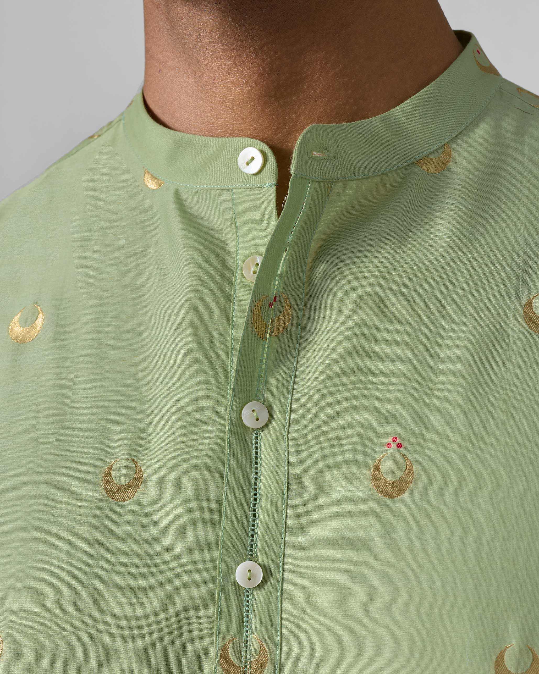 Astral Kurta - Mint Green