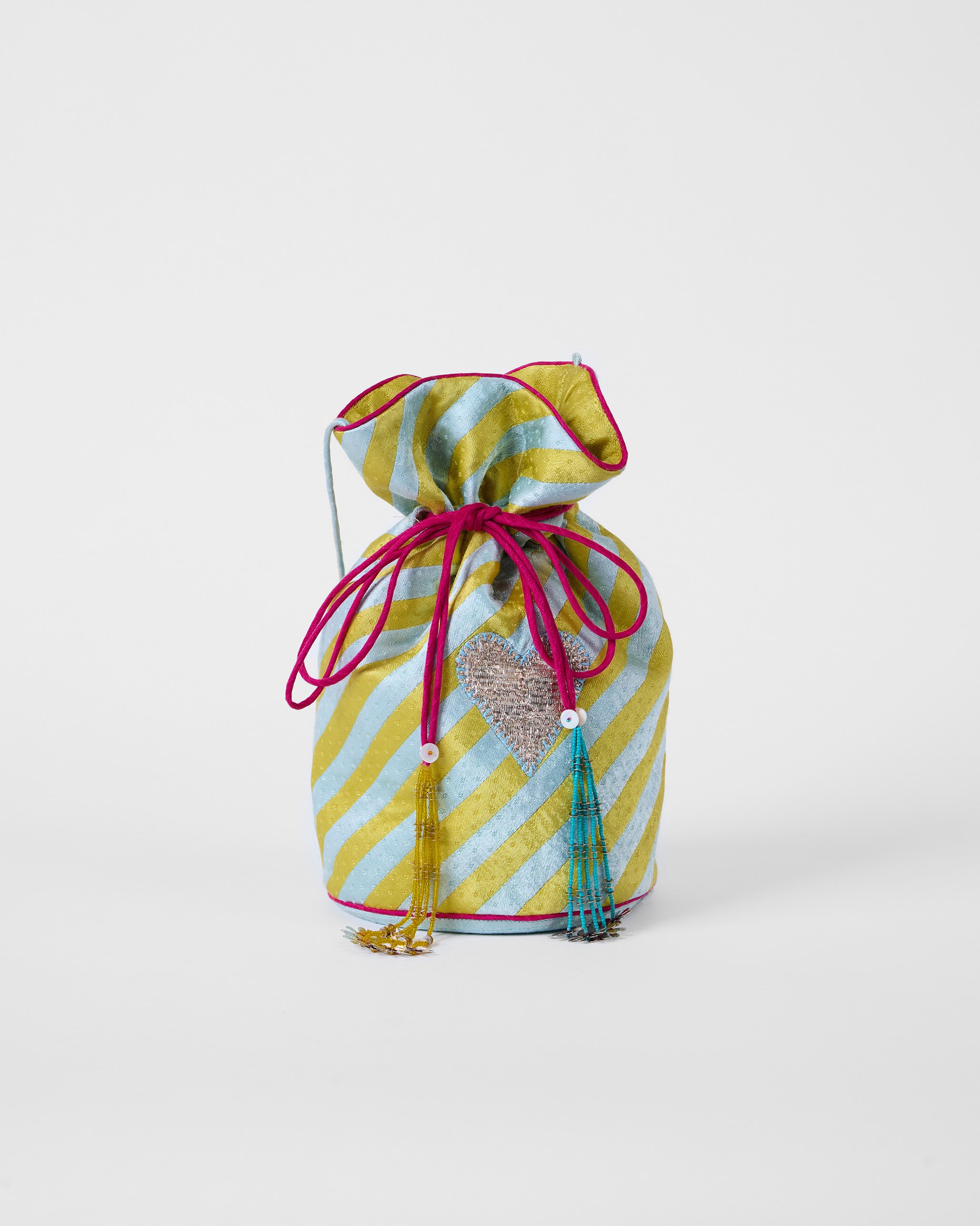 Raya Potli - Ice Blue & Yellow