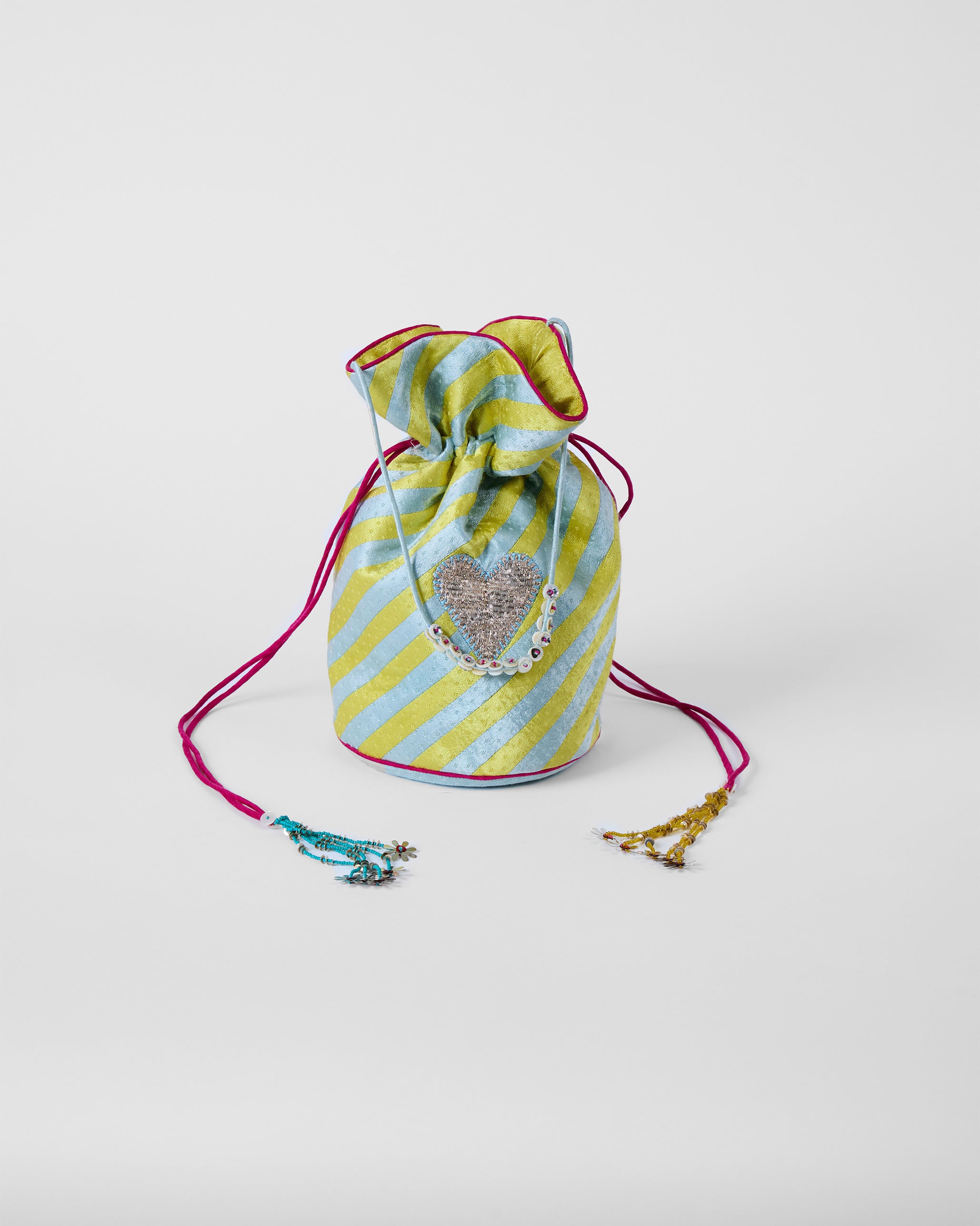 Raya Potli - Ice Blue & Yellow