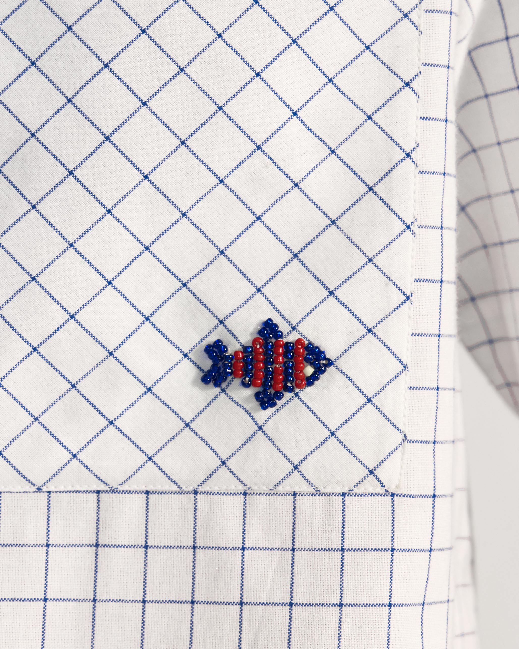 Parikrama Shirt - Navy & White Checks