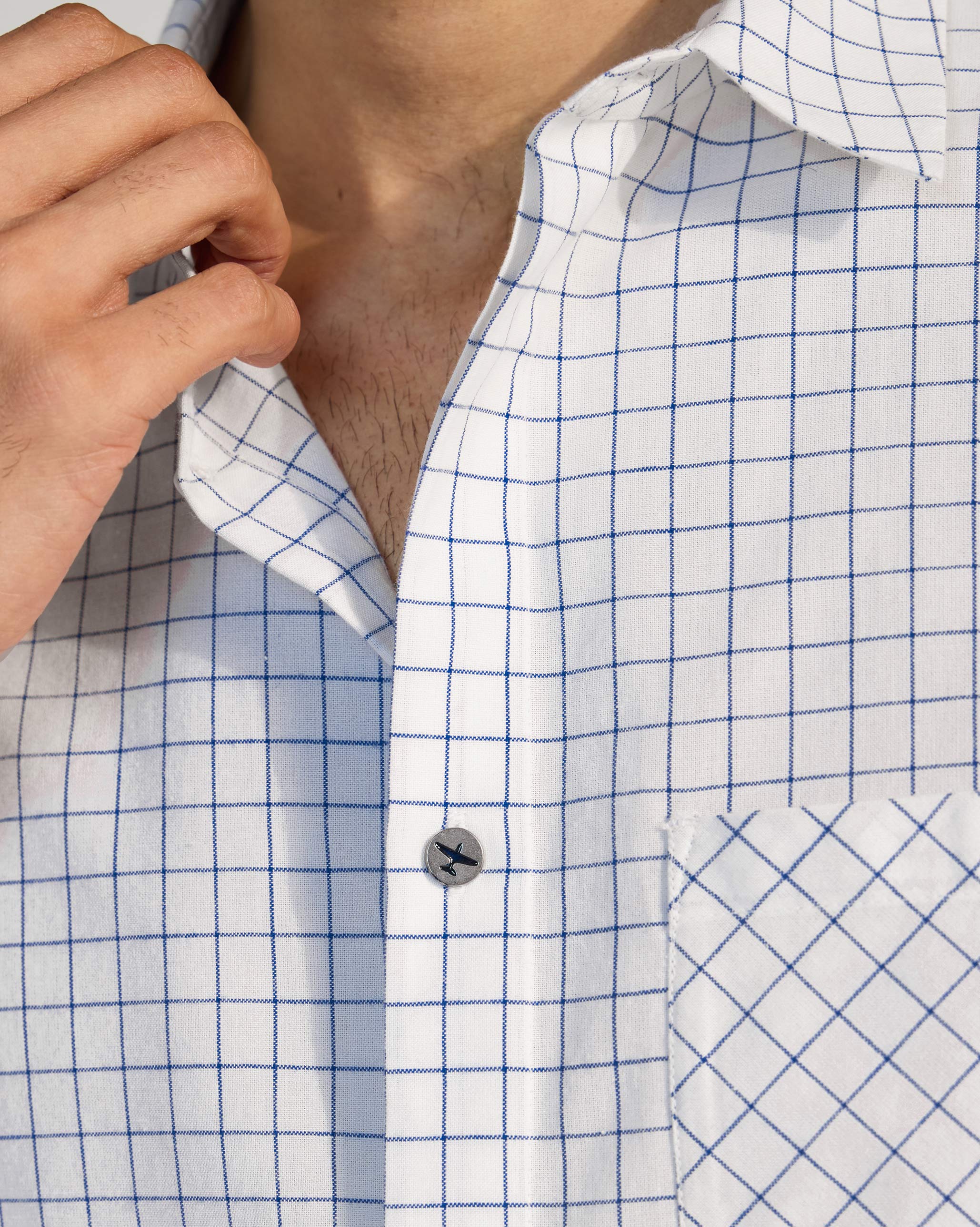 Parikrama Shirt - Navy & White Checks