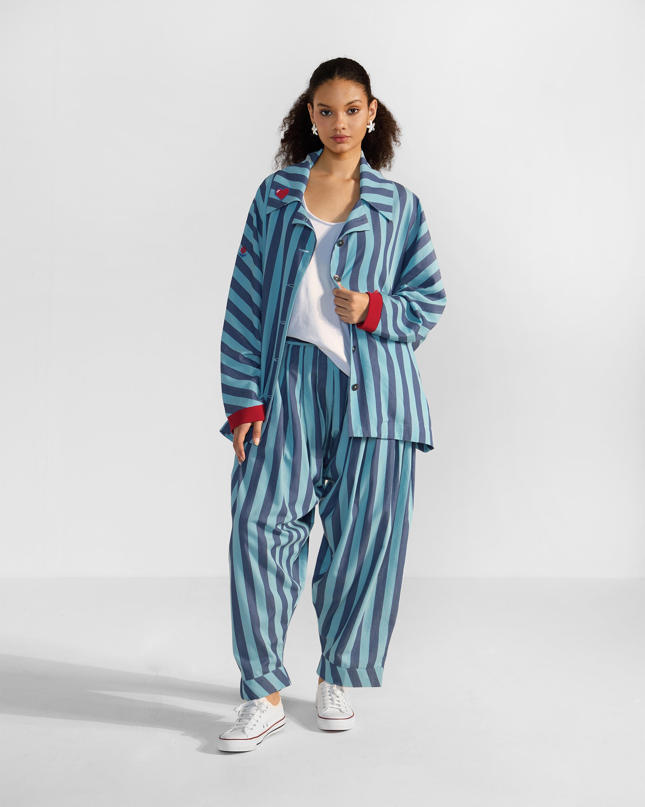 Salem Pants - Blue Stripes