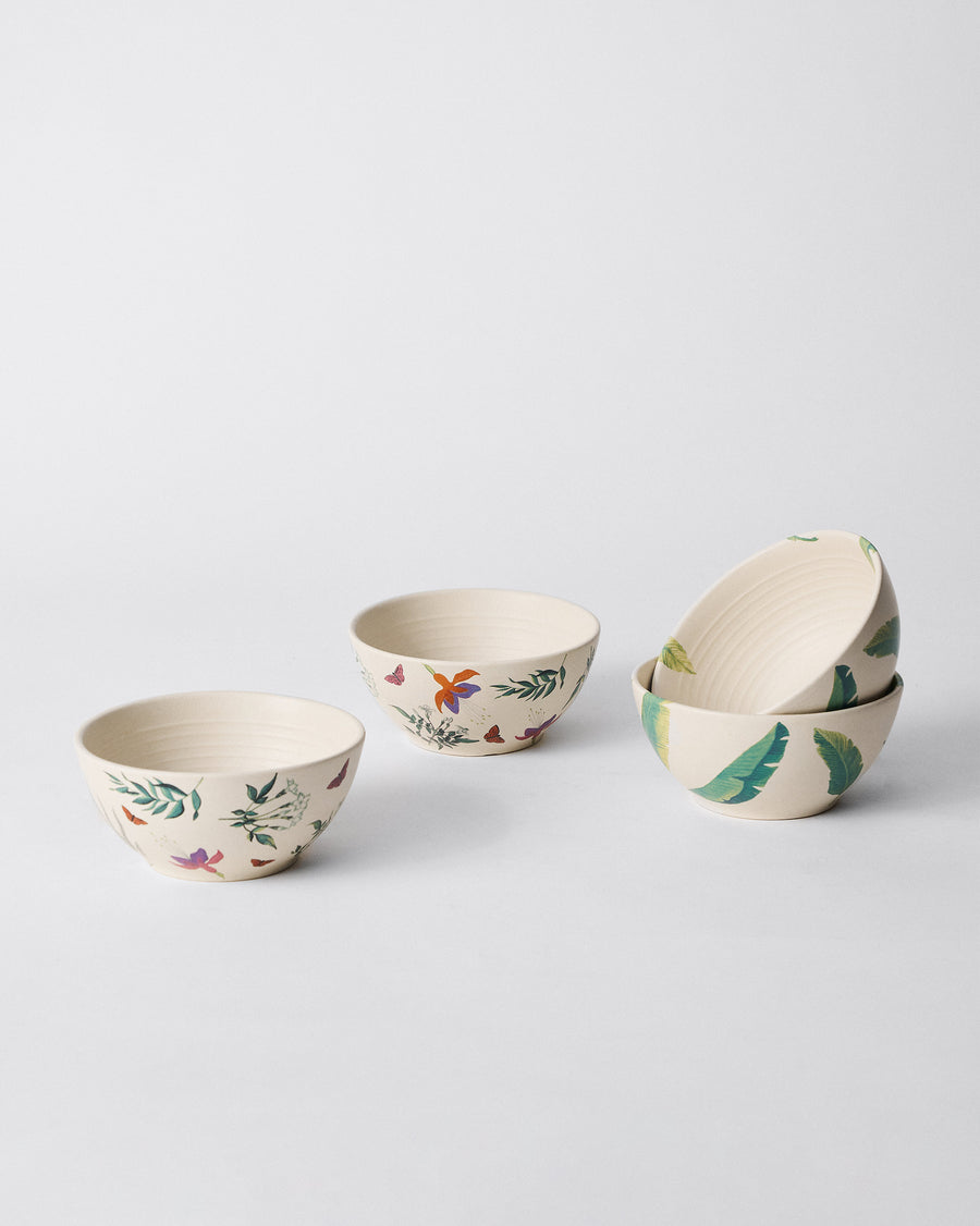 Three of the bowls side by side.