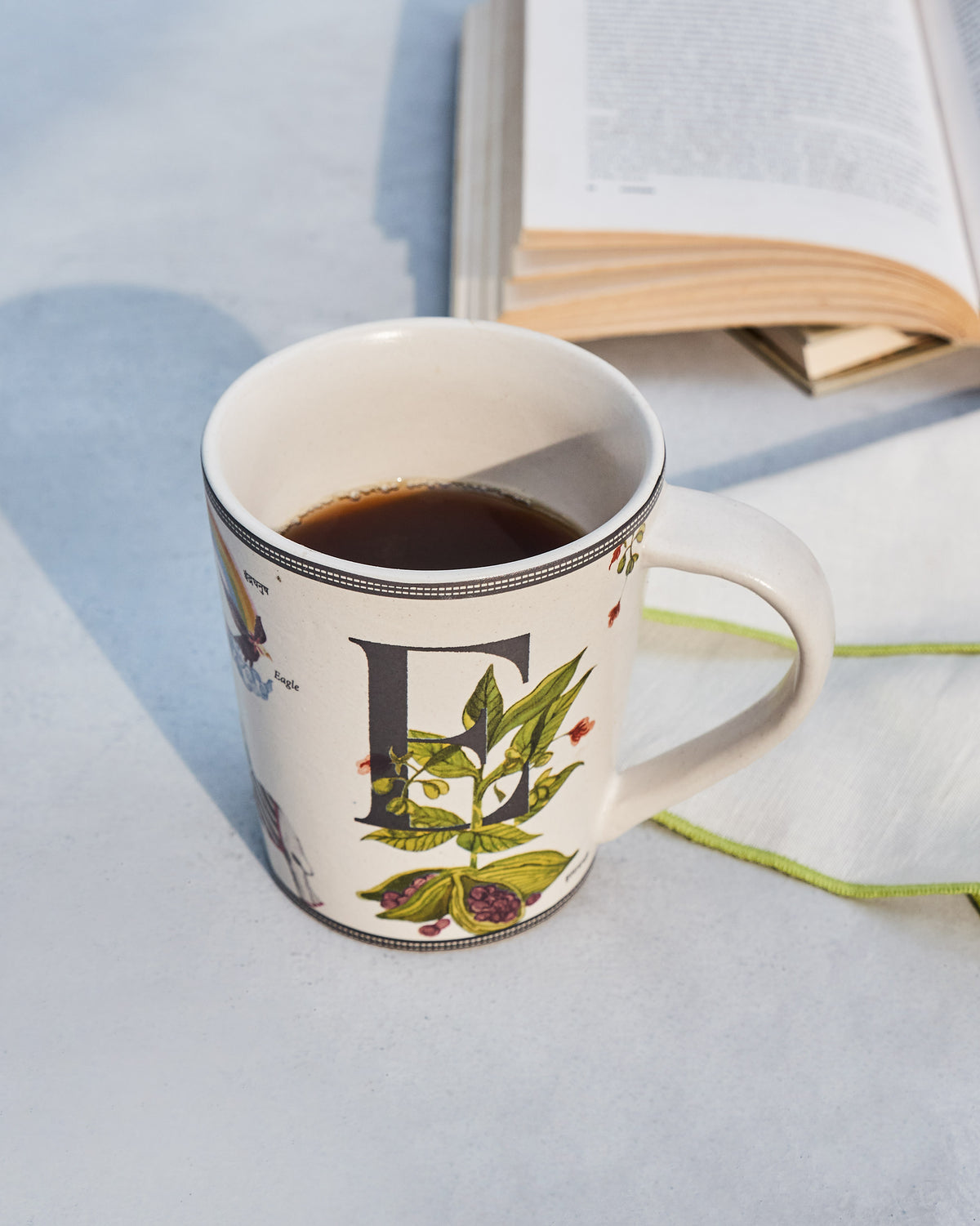 The Elaichi Mug filled with coffee.