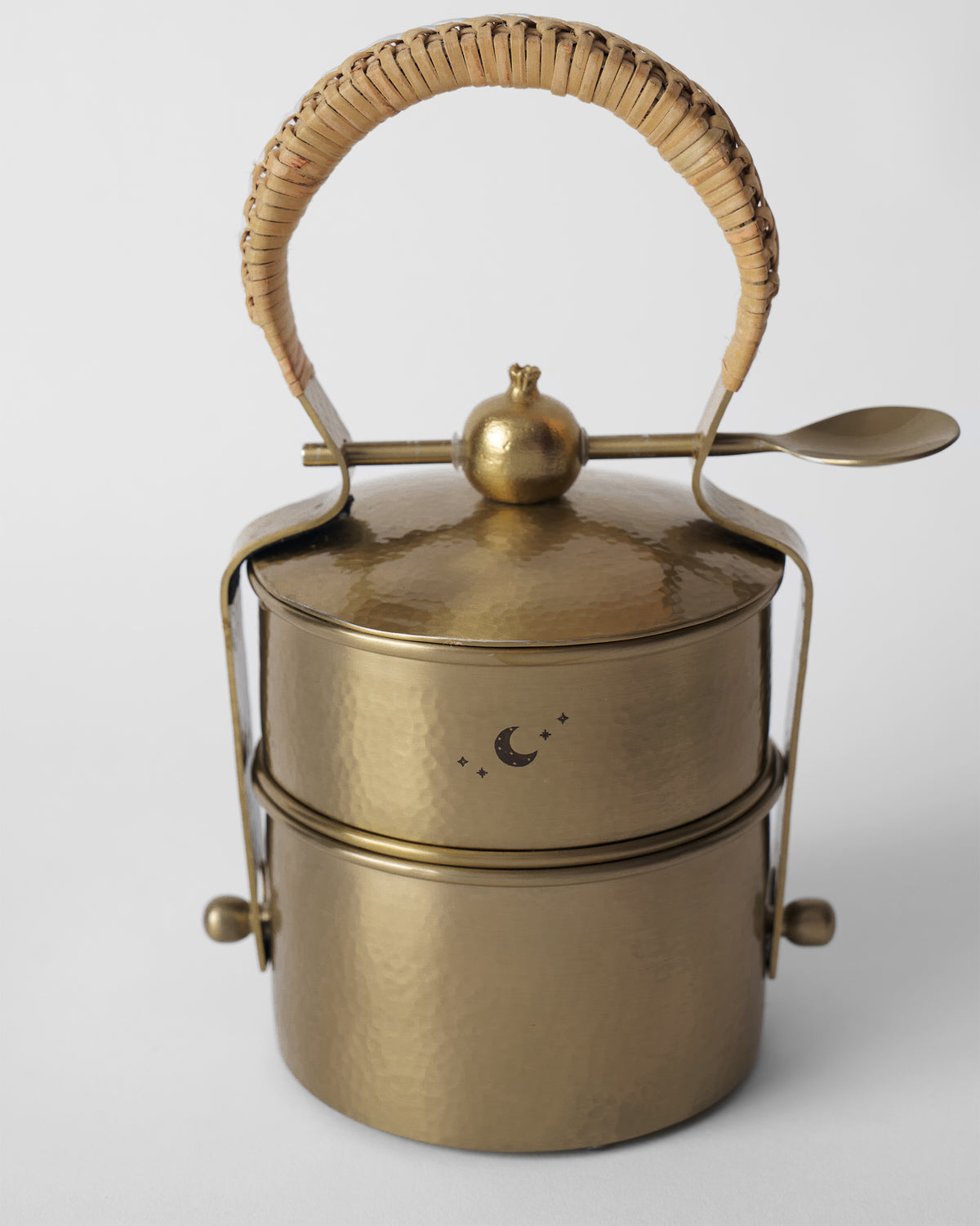 The rattan handle.