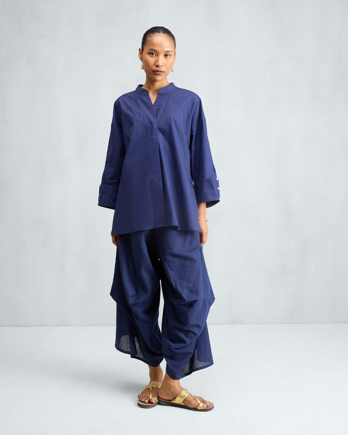 The Cirrus Shirt Set - Ink Blue