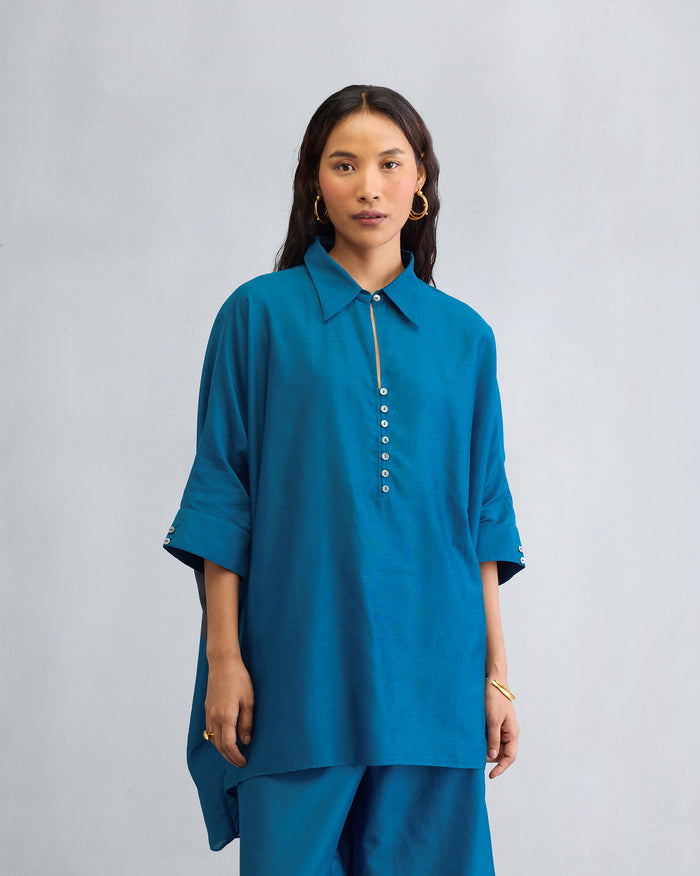 The Hala Tunic Set - Sapphire