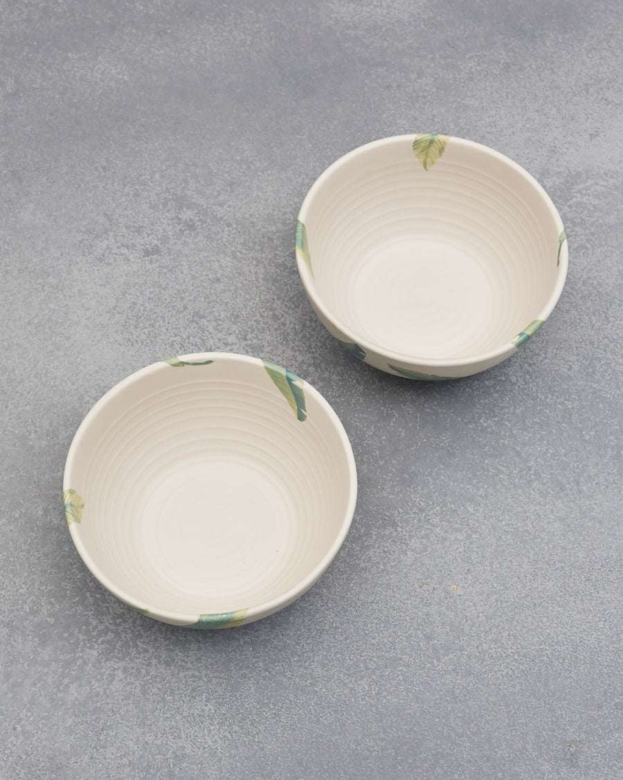 The Ceylon Cereal Bowls from above.