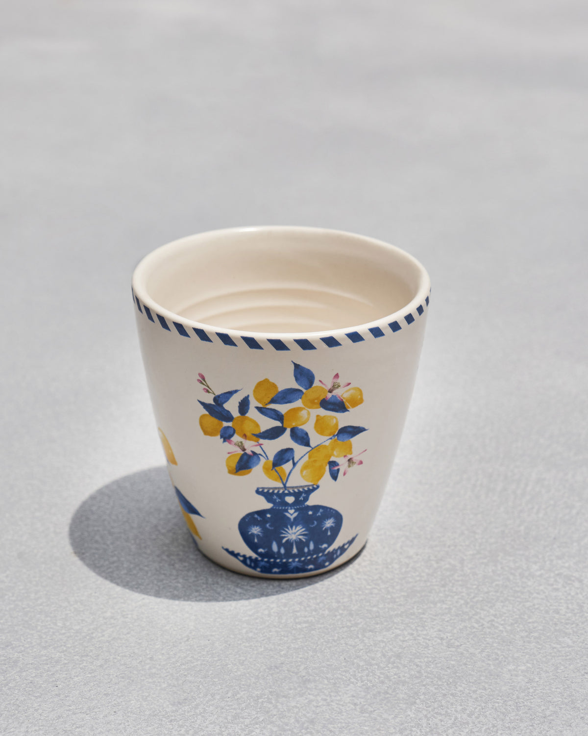 The cobalt vase.