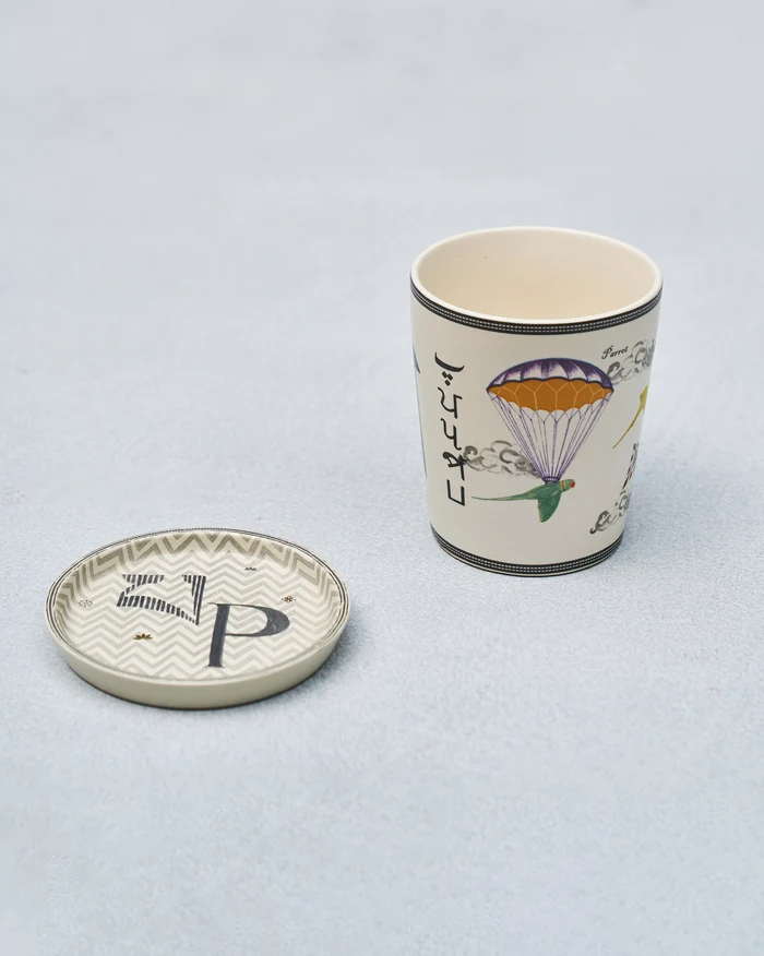 The P mug and coaster