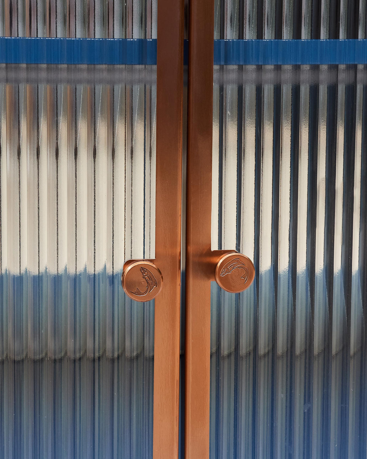 Fluted glass.