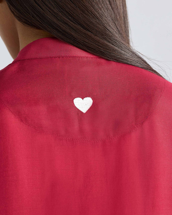 Short Sleeve Kurta - Red