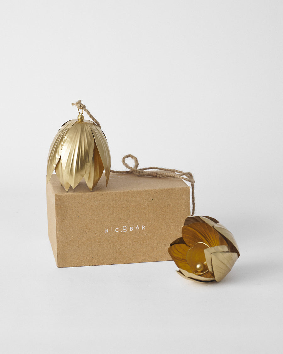 The bells with their kraft Nicobar gift box