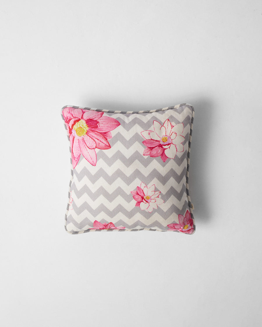 The Chevron Lotus Cushion.