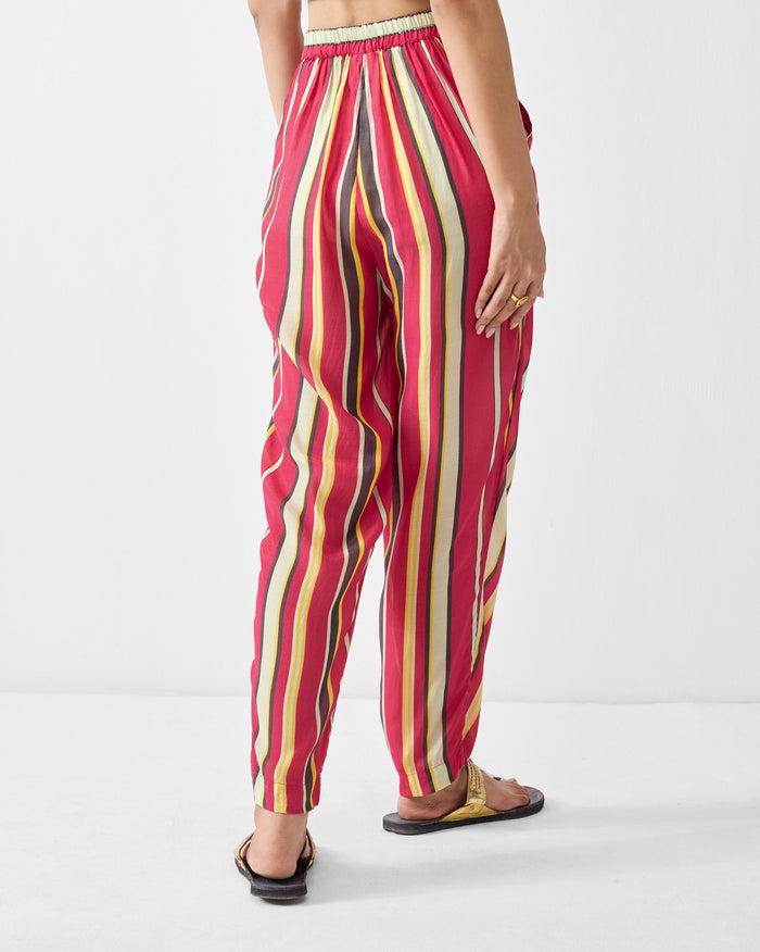 Narrow Pants - Multicolor Print