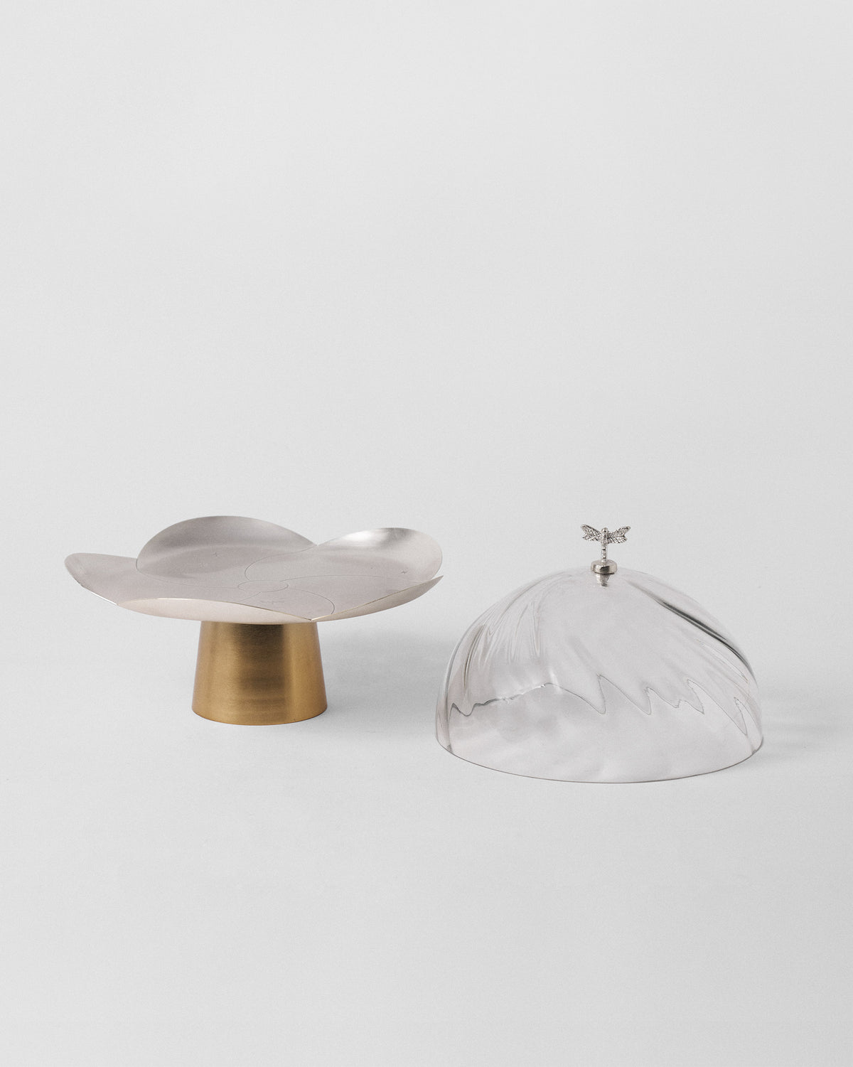 Dome and base apart.