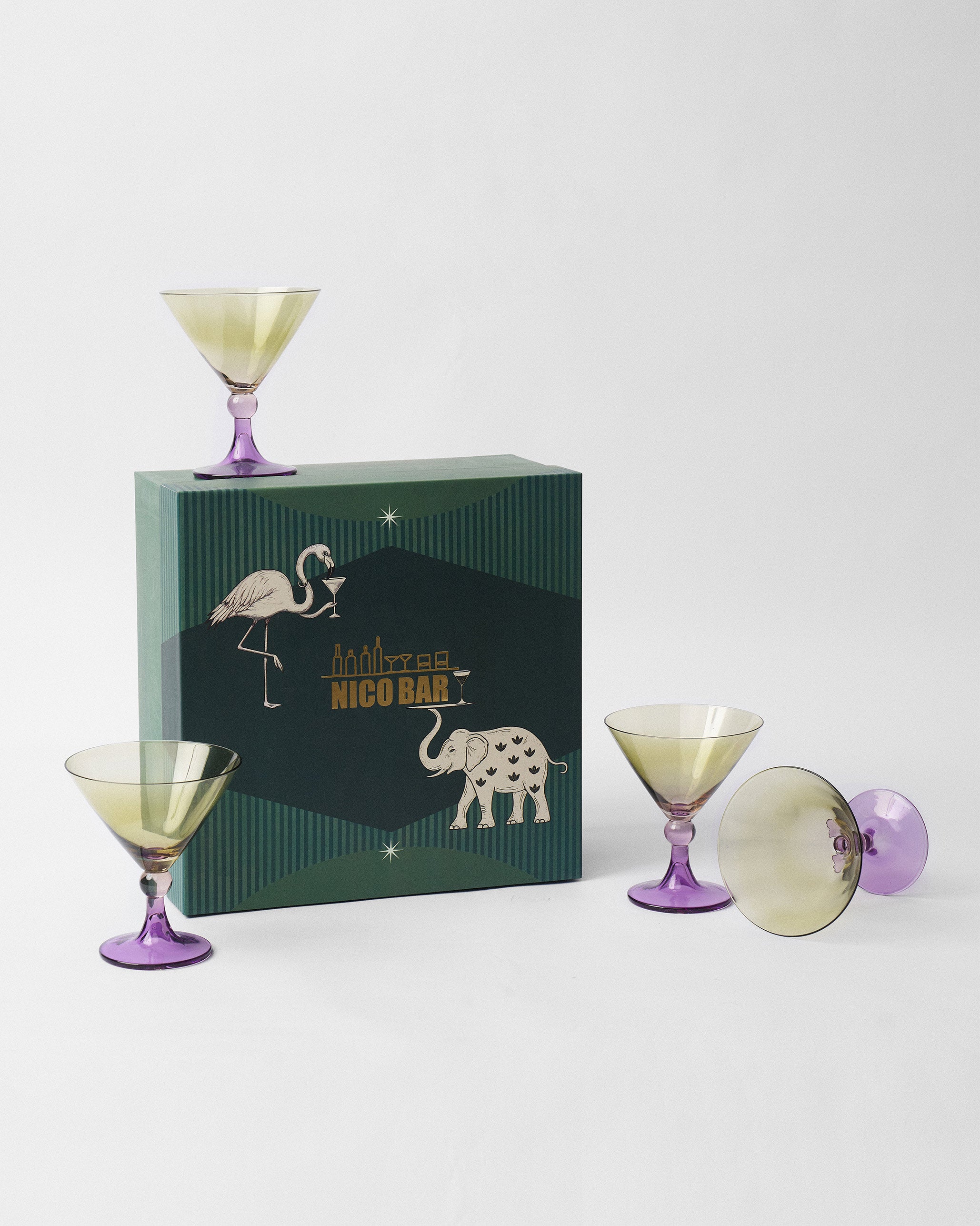 Mist Martini Glass - Set of 4