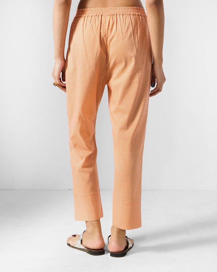 Perch Pants - Orange Printed