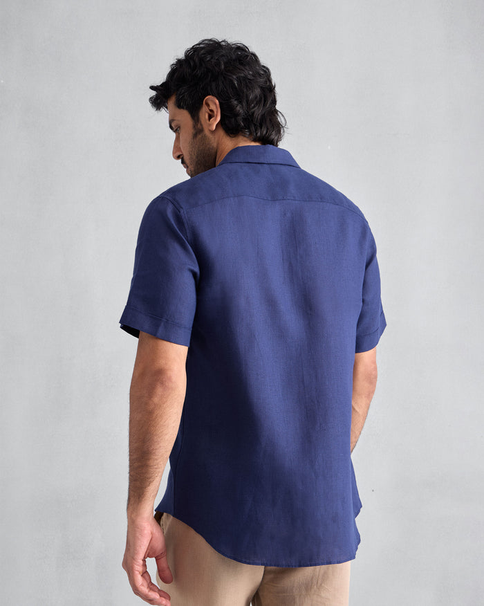 Half Sleeve Shirt - Ink Blue