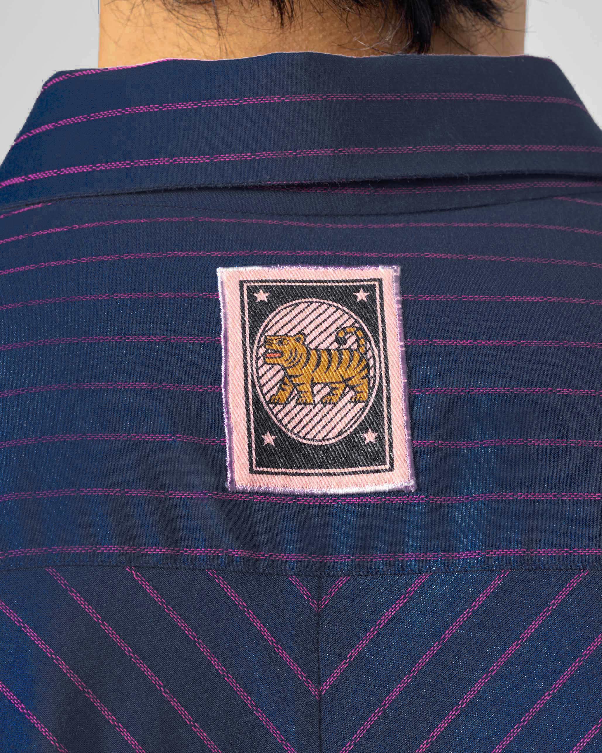 Flow Shirt - Purple & Pink Striped