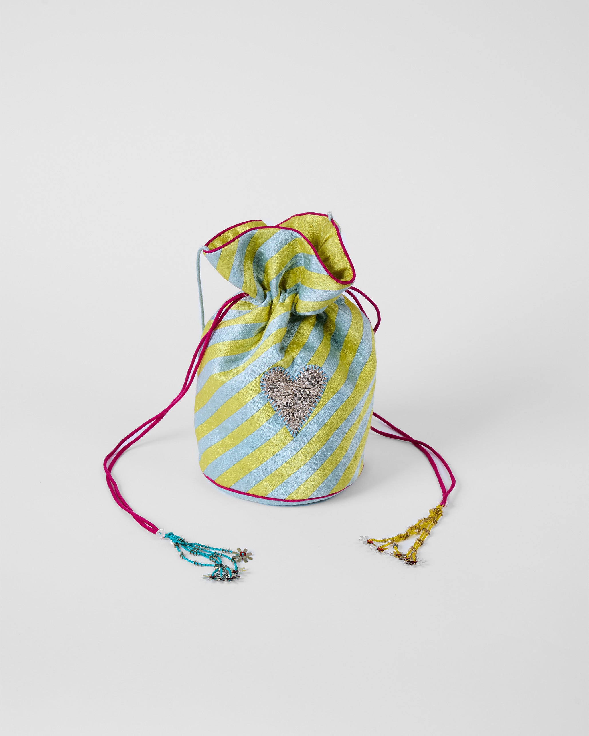Raya Potli - Ice Blue & Yellow
