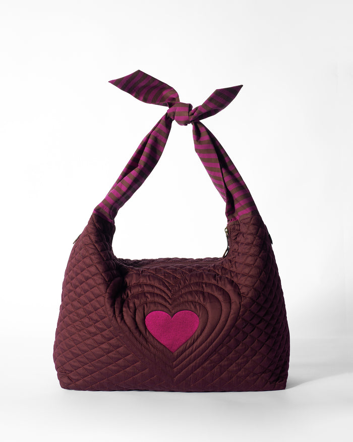 Farah Bag - Brown & Mulberry