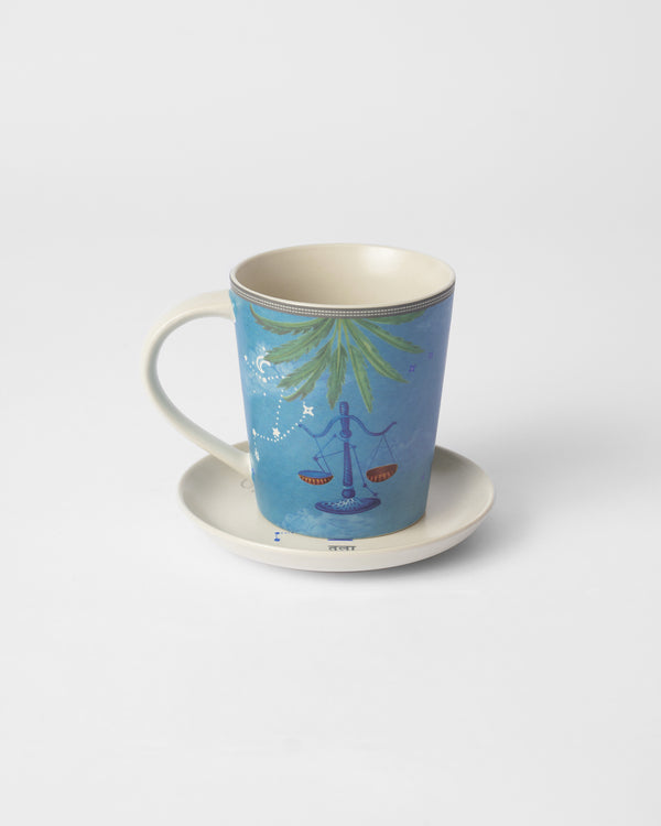 The mug on its plate