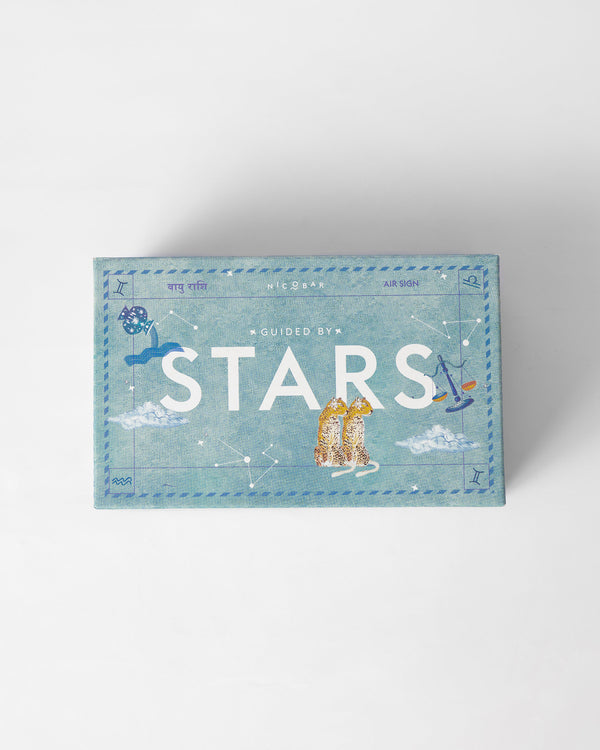 The blue Guided by Stars gift box