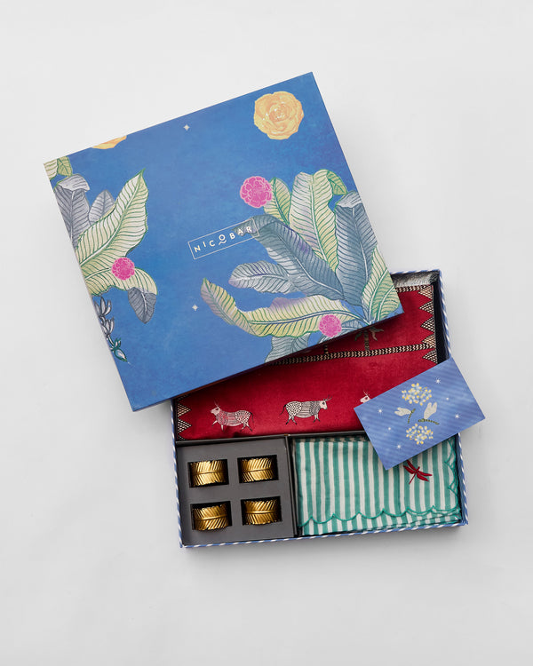 The open box with a gift card