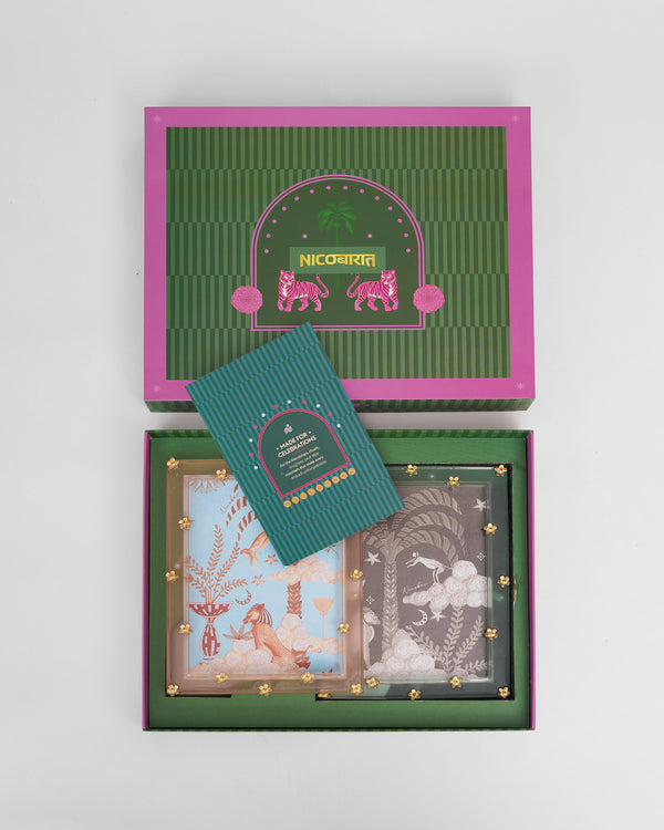 The open box with a card