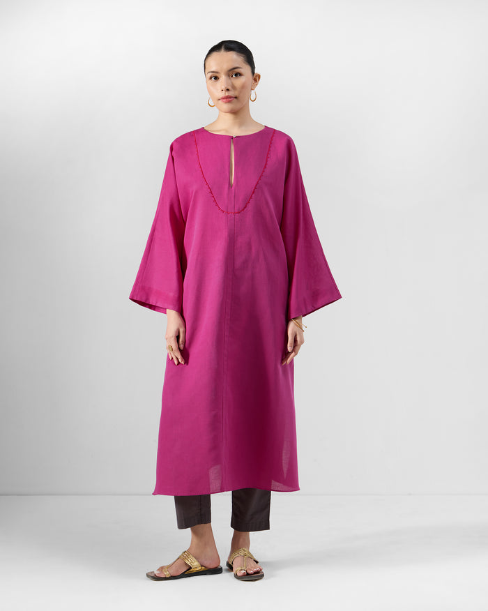 Nihra Kaftan - Cotton Linen Loose FIt