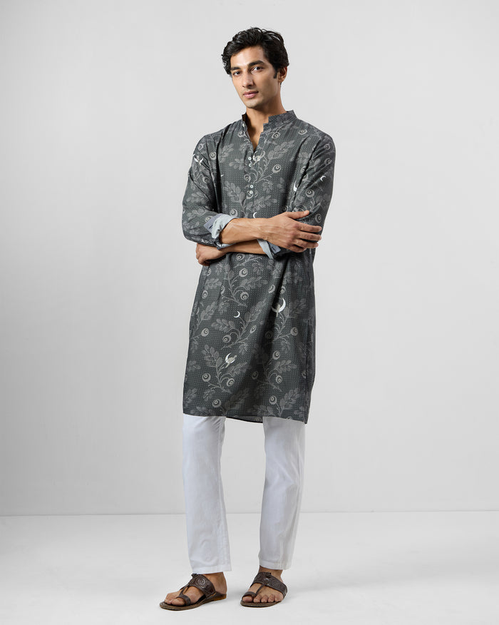 Rey Kurta - Silk Blend Classic Fit