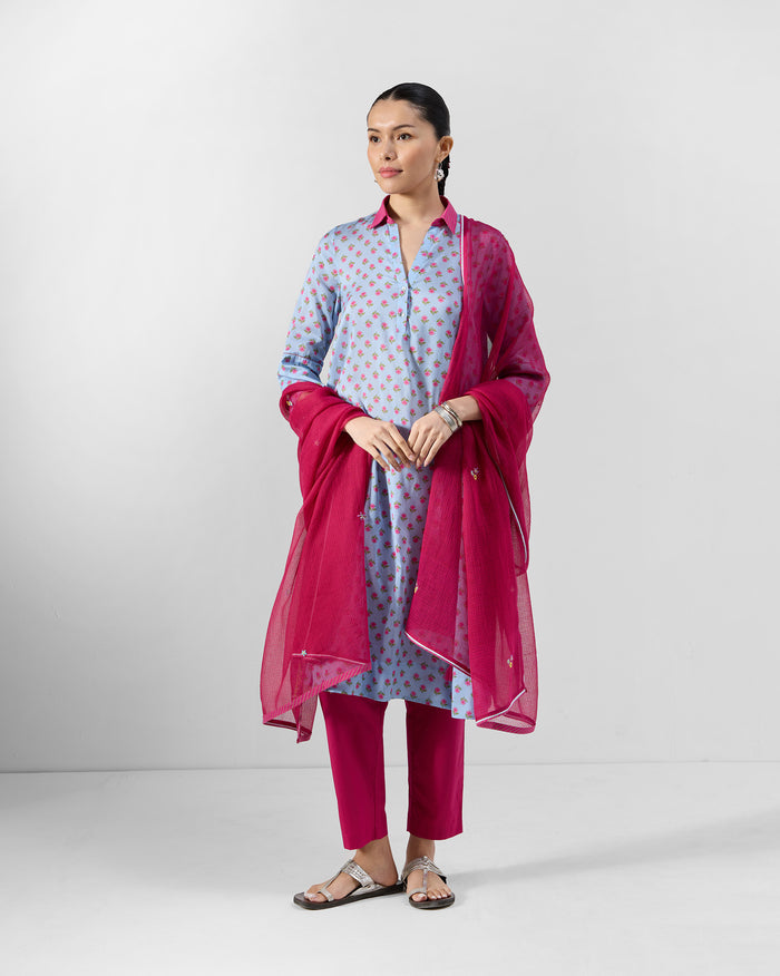 Sitra Dupatta - Embroidered Cotton Blend