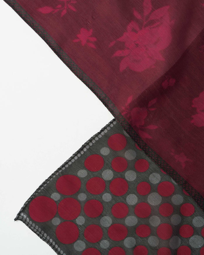 Scarlet Bloom Pocket Squares - Pure Silk