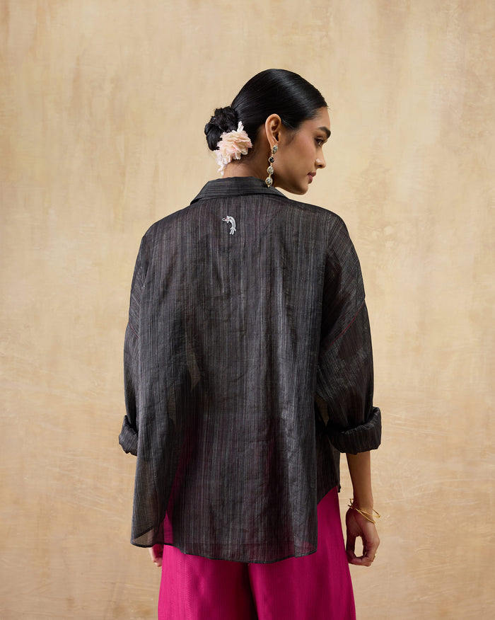 Firefly Shirt - Metallic Tissue Loose Fit