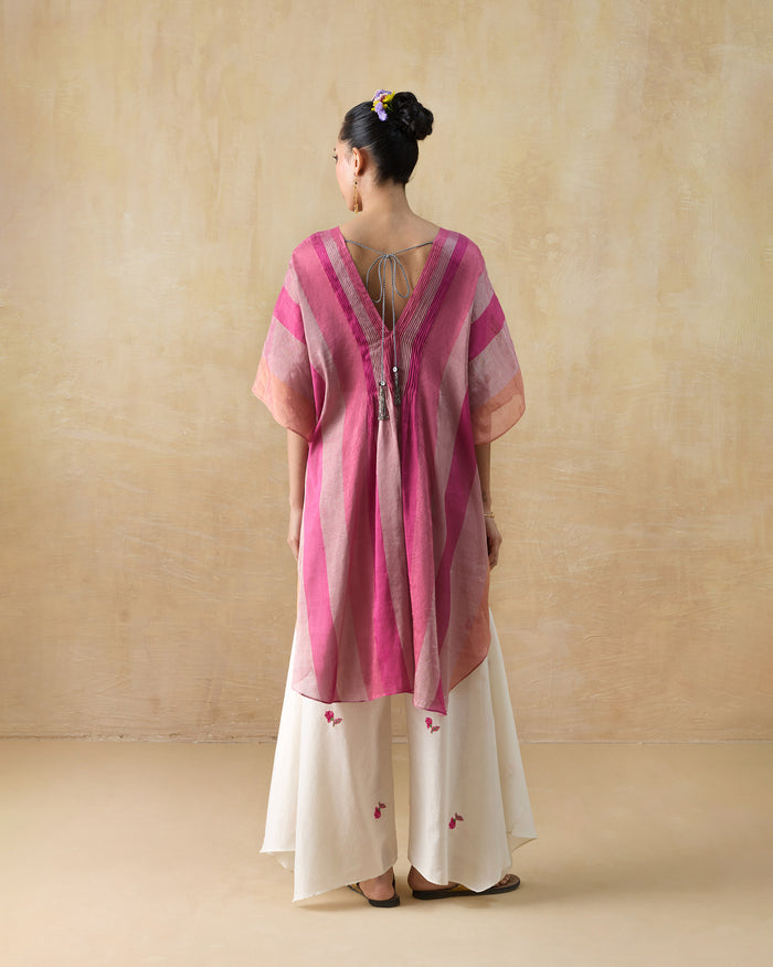 Jhilmil Kaftan - Metallic Tissue Loose Fit