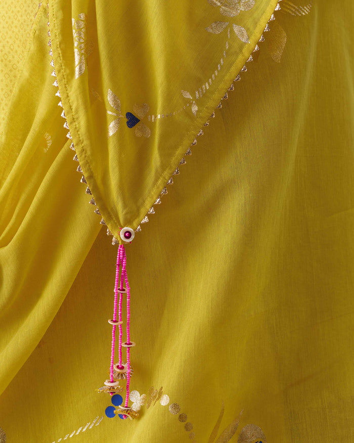 Gale Dupatta - Printed Cotton Silk