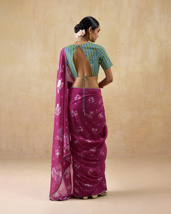 Speckle Sari - Cotton Silk