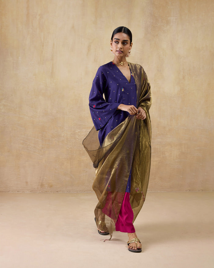 Marpeta Dupatta - Cotton Silk