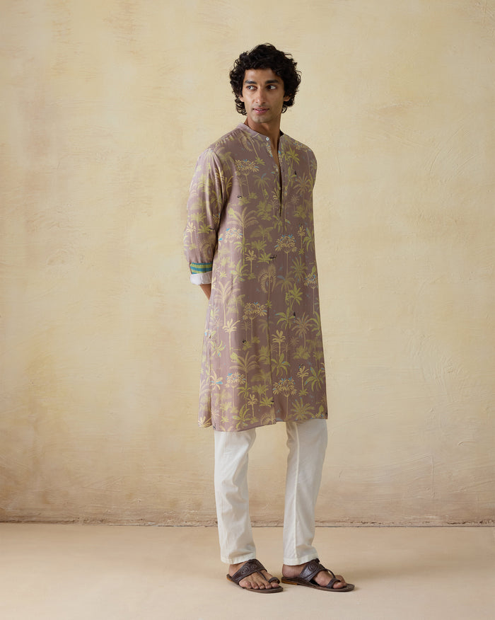 Chandni Chowk Kurta - Viscose Silk Blend Classic Fit