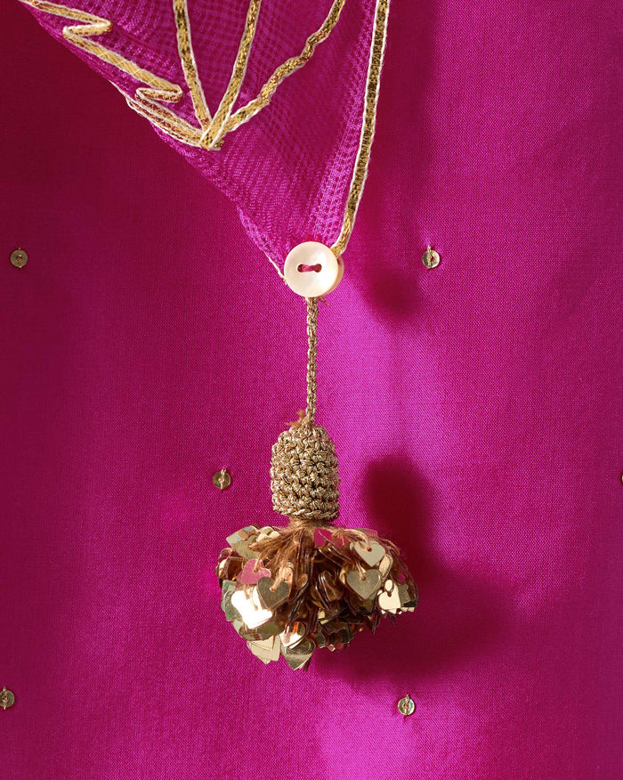 Ishara Dupatta - Embroidered Silk Kota