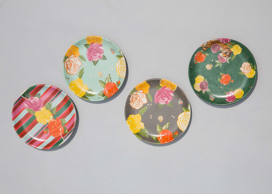 Four plates from above