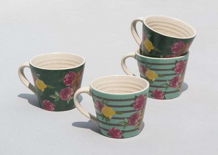The four mugs together